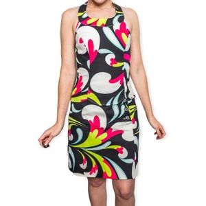 Colorful Y2K 2 Piece Skirt and Top Set. Etcetera Brand.